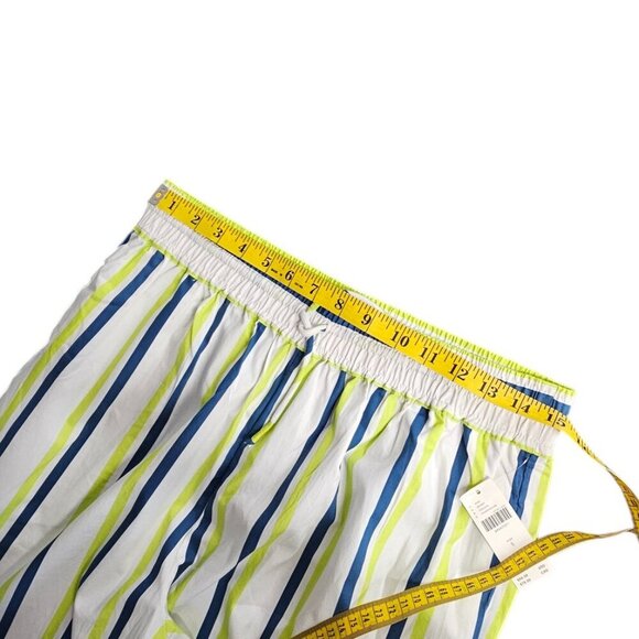 Anthropologie Boxy Bermuda Shorts Striped Tie Waist Cotton Beachy Size Small NWT - Picture 7 of 10